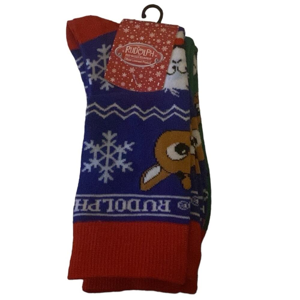 Bioworld Rudolph Crew  two pack socks - Picture 2 of 7